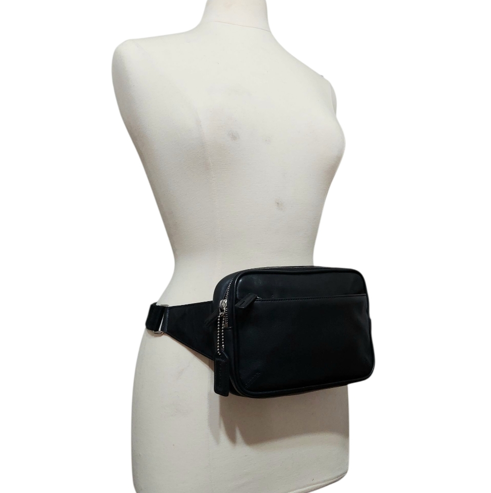 Coach Y2K Leather Waist Fanny Pack-Belt Bag No. 5446 EUC - Picture 7 of 11